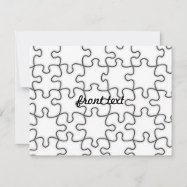 Puzzelpatroon (voeg uw Afbeelding toe) Kaart