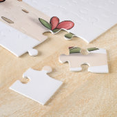Puzzels Aap Rode Harten Fijne Valentijnsdag  (Zijkant)