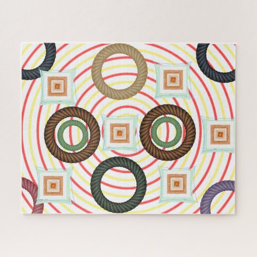 Puzzels Abstracte kleuren Circulair (Horizontaal)