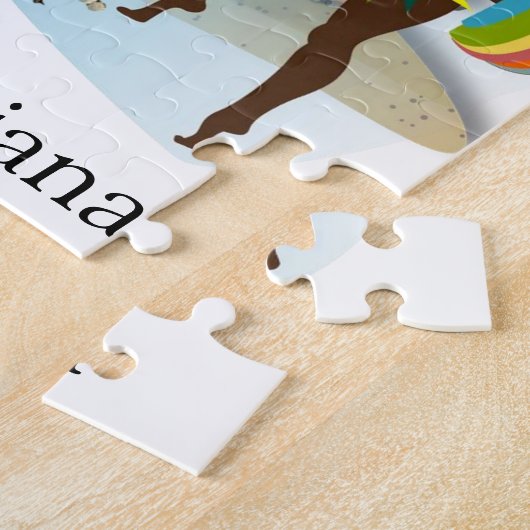 Puzzels African Women Oranje Tree Floral (Zijkant)