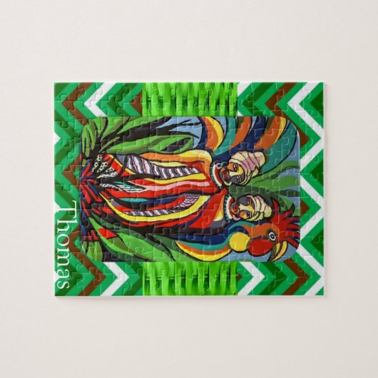 Puzzels African Women Parrots (Horizontaal)