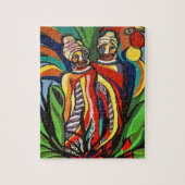 Puzzels African Women Parrots (Verticaal)