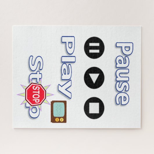 Puzzels Afspelen Pauze Stop (Horizontaal)