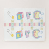 Puzzels Baby shower Nieuwe baby (Horizontaal)