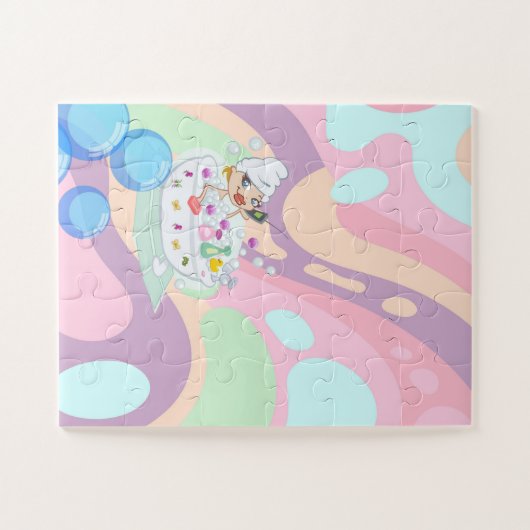 Puzzels Baby shower Pastel (Horizontaal)