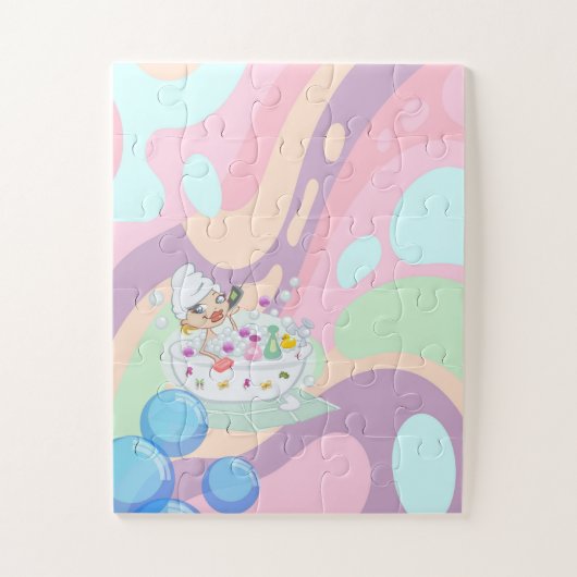 Puzzels Baby shower Pastel (Verticaal)