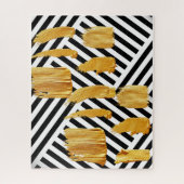 Puzzels Black & White Stripe Gold (Verticaal)