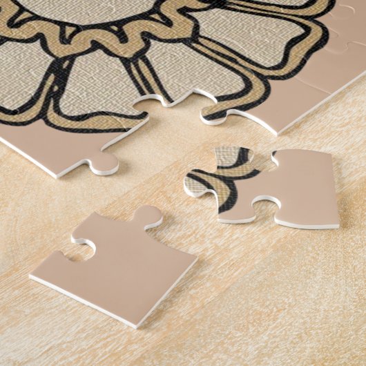 Puzzels Brown Cirkelvormig (Zijkant)