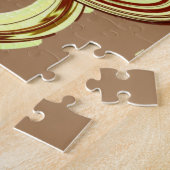 Puzzels Bruine Wervelpatroon (Zijkant)