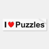 Puzzels Bumpersticker (Voorkant)
