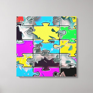 Puzzels Canvas Afdruk