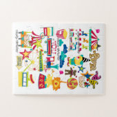 Puzzels Carnaval Circus Gelukkige Verjaardag (Horizontaal)