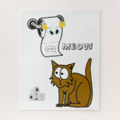 Puzzels Cat Toilet Paper (Verticaal)