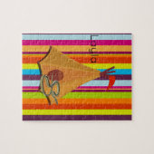 Puzzels Colorful Stripe Tent Camping Snake (Horizontaal)