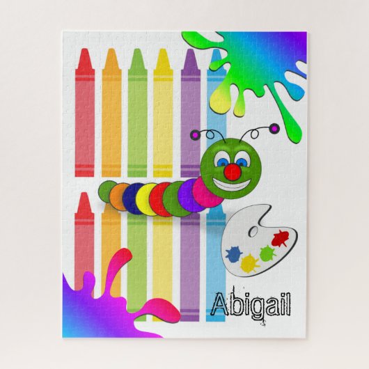Puzzels Colors Worm Crayons (Verticaal)