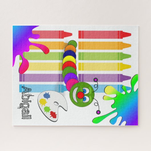 Puzzels Colors Worm Crayons (Horizontaal)