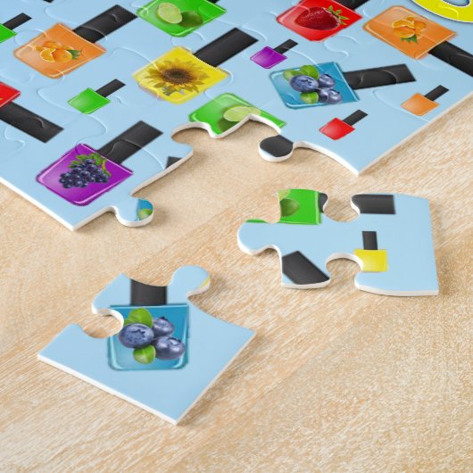 Puzzels Colours Fruit Nail Pools (Zijkant)