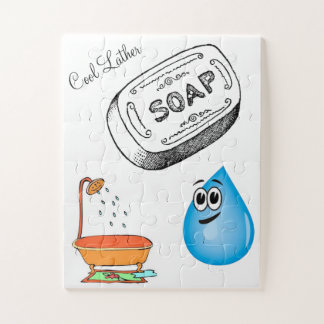 Puzzels Cool Zeep Badkamer