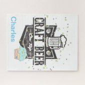 Puzzels Craft Beer Happy Birthday Cupcake  (Horizontaal)