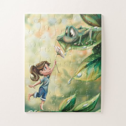 Puzzels - De Gift - geïllustreerd door Monika Marz (Verticaal)