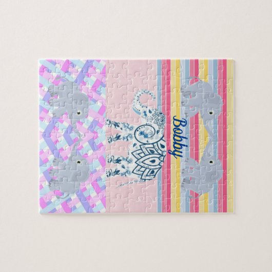 Puzzels Elephant Stripes (Horizontaal)