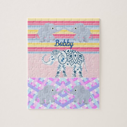Puzzels Elephant Stripes (Verticaal)