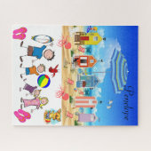 Puzzels Familie Strandpret Octopus (Horizontaal)