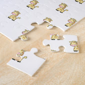 Puzzels Geel Giraffe Happy Birthday (Zijkant)