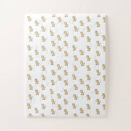 Puzzels Geel Giraffe Happy Birthday (Verticaal)