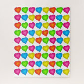 Puzzels gekleurd hart (Verticaal)