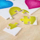 Puzzels gekleurd hart (Zijkant)