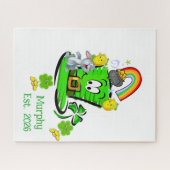 Puzzels Gelukkige St. Patrick's Dag Konijn (Horizontaal)