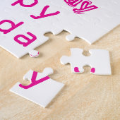 Puzzels, gelukkige verjaardag legpuzzel (Zijkant)