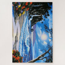 Puzzels | Golven op Strand 51 cm x 76 cm, 1014 stu