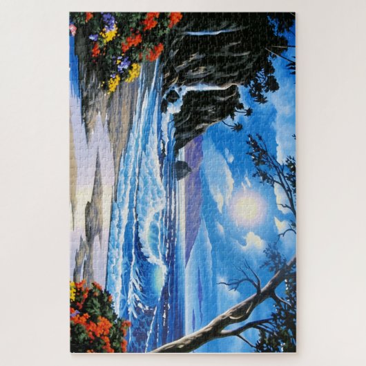 Puzzels | Golven op Strand 51 cm x 76 cm, 1014 stu (Verticaal)