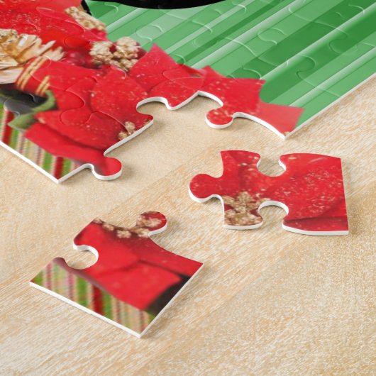 Puzzels Green Stripe, Penguin Kerstmis (Zijkant)