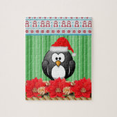 Puzzels Green Stripe, Penguin Kerstmis (Verticaal)