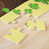 Puzzels Groene Kikkers Touw Geel (Zijkant)