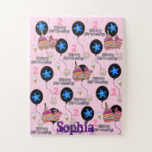Puzzels, Happy Birthday, #2e roze Legpuzzel (Verticaal)