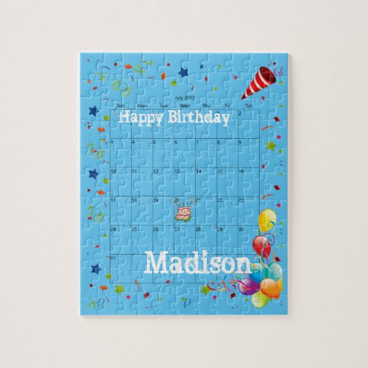 Puzzels, Happy Birthday, juli 2022 Puzzle Legpuzzel (Verticaal)