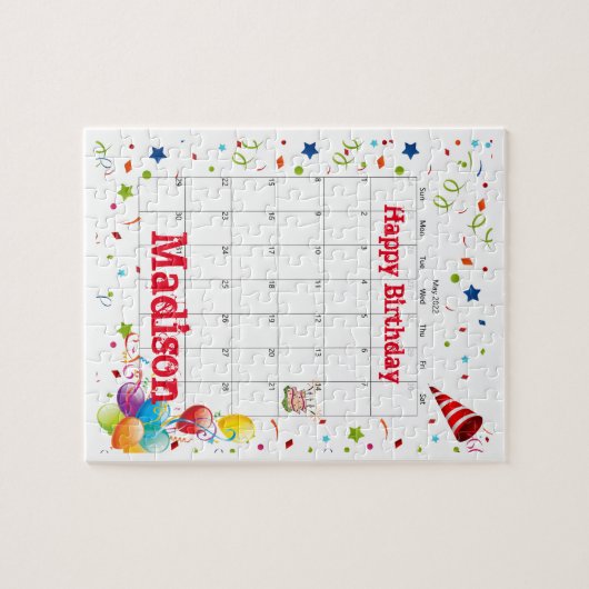 Puzzels, Happy Birthday May 2022 Puzzle Legpuzzel (Horizontaal)