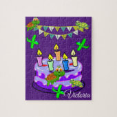 Puzzels Happy Birthday Turtles Taart (Verticaal)
