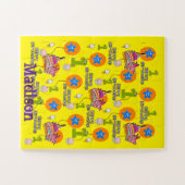 Puzzels, Happy First Birthday, #1 Birthday Yellow Legpuzzel (Horizontaal)