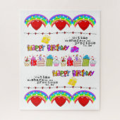 Puzzels Happy Valentijnsdag Happy Birthday (Verticaal)