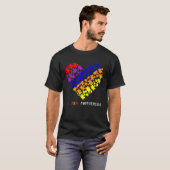 Puzzels Hart Liefde Autisme Bewustzijn Moeder Vade T-shirt (Voorkant volledig)