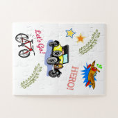 Puzzels Hero Fiets Auto Vliegtuig (Horizontaal)