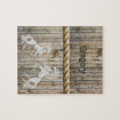 Puzzels Houten Witte Paarden (Horizontaal)