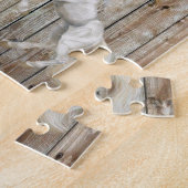 Puzzels Houten Witte Paarden (Zijkant)