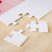 Puzzels Kat Rode Harten Gelukkig Valentijnsdag (Zijkant)