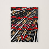 Puzzels Katten Rode Parapolas Gray Black Stripe (Verticaal)